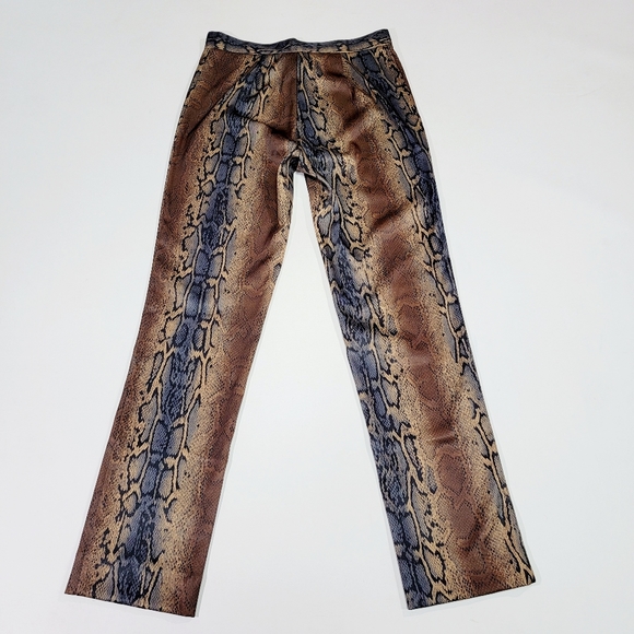 ISIS ♡ Sweet Vintage Los Angeles Snake Skin Print Spandex Stetchy Pants S - Picture 9 of 12